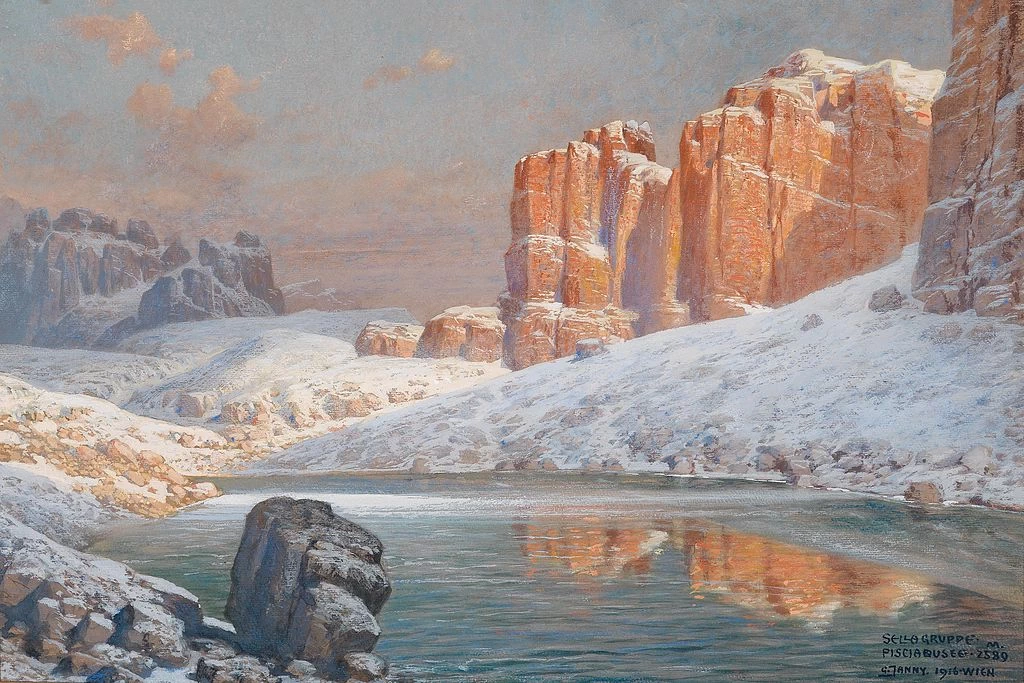 Gruppo del Sella e Lago Pisciadu, 1916